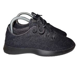 Allbirds Wool Runners Womens Size 7 Natural Black Running Shoes Merino Sneakers